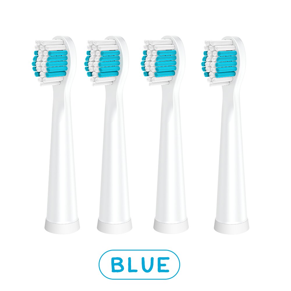 4pcs/set Replacement Heads Soft Bristles Toothbrush Heads for Electric Toothbrush Dual Clean Toothbrush Heads