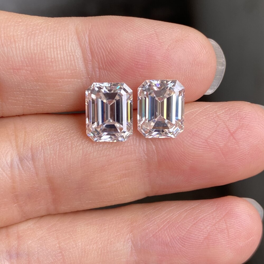 MosangnaiD VVS1 5x7mm sciolto Moissanite 1 carato diamante pietra preziosa per la fabbricazione di anelli