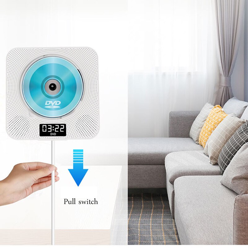 Cd Speler Thuis Muur Gemonteerde Dvd High-Definition Dual Speaker Dvd-speler Bluetooth Engels Leren Herhaal MP3 Speler