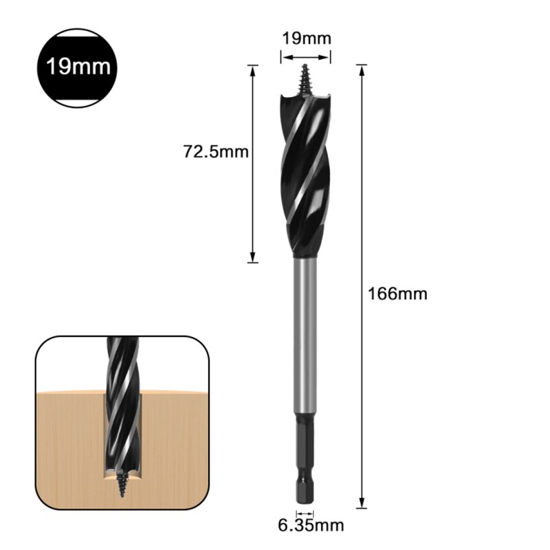 Pince pour chien d&#39;établi, travail du bois, tenue rapide, bureau, à action rapide, réglable, Clip fixe rapide pour trou de chien de 19/20mm: 1Pc 19mm drill
