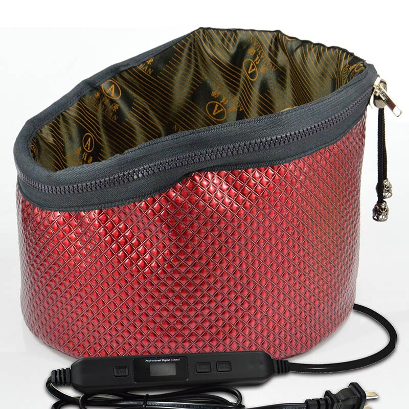 Electric Heating Hair Dryer Cap Timing Adjustable Temperature With Lcd Monitor Evaporation Cap Steamer Cap For Home Barbershop