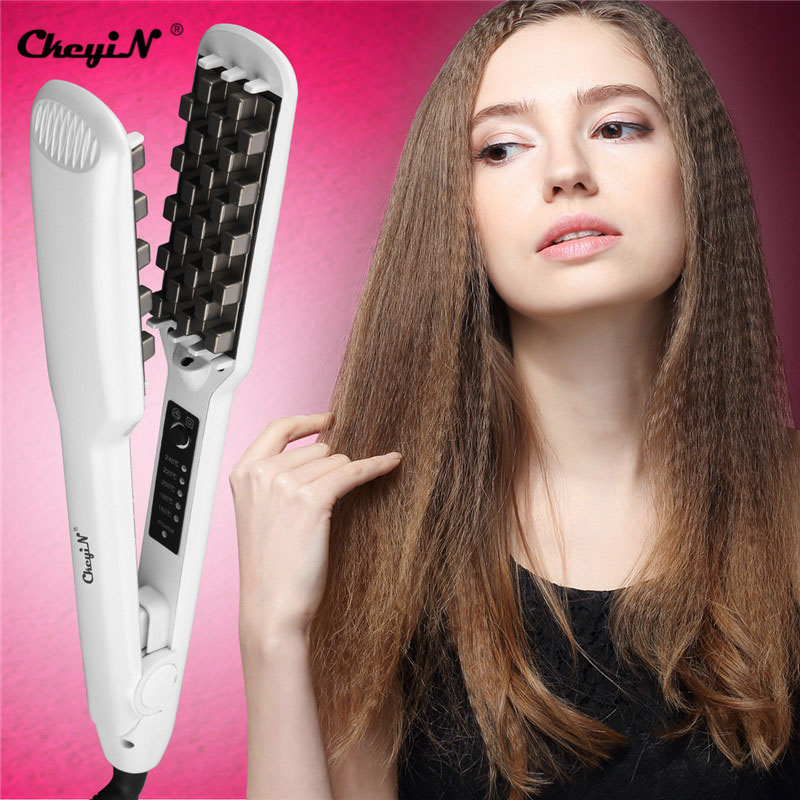 CkeyiN Hair Fluffy Artifact Hair Curler Tourmaline Ceramic Curling Iron Styling Tools Hair Extension Corn Hair Splint Perm
