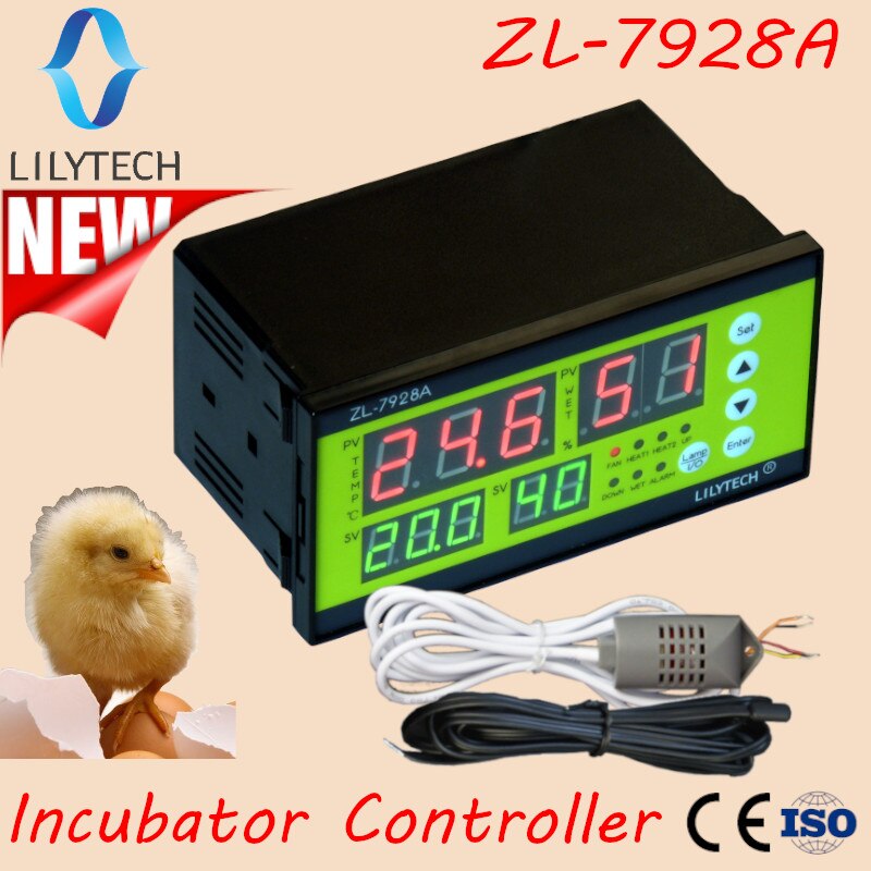 ZL-7928A, 100/220Vac,12V Battery backup,Dry outputs,Multifunction Automatic Incubator, Incubator Controller, Lilytech,ZL-7918A