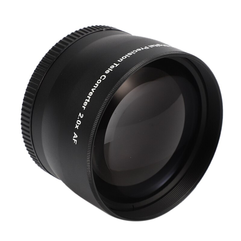 NEWYI 58mm 2.0X TELE Telephoto LENS for Digital Camera DSLR for Front Threads Camera and Camcorder