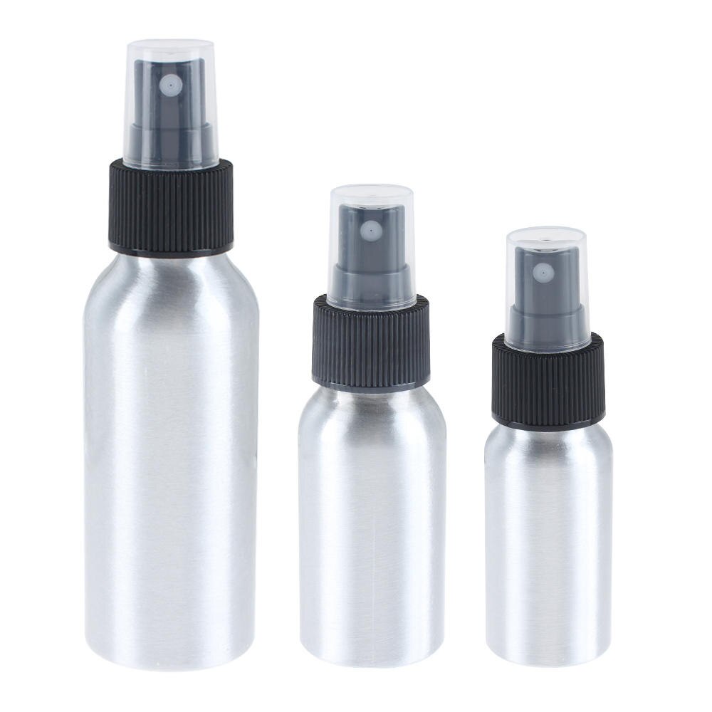 1Pc 30/50/100Ml Aluminium Fles Muizen Spuitfles Fijne Mist Aluminium Refill Reizen Fles Essentiële olie Spray Flessen Goede Zaak
