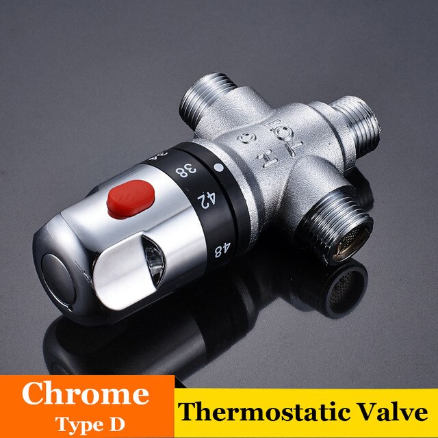 Brass Control the Mixing Water Temperature Thermostatic Mixing Valve: type D