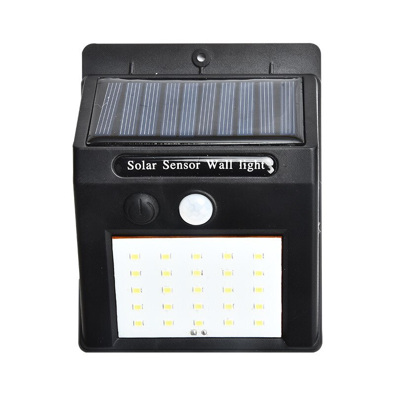 Solar Motion Sensor Wall Light Outdoor IP65 Waterproof 20 LED Light Sensor Garden lamp Night Security Rechargeable Wall light