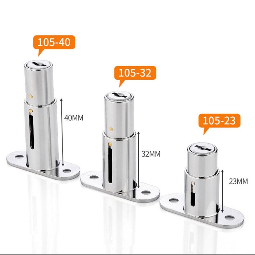 Zinc Alloy Sliding Door Locks With Keys Lengthening Window Security Lock Hardware Multifunctional Cabinet Catches Wardrobe