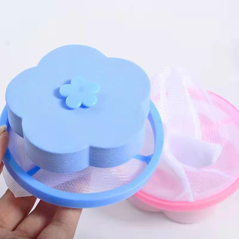 1/4 Pcs Floating Washing Ball Laundry Balls Laundry Washing Net Bag Debris Filter Pink Blue Washing Machine Cleaning Hair Filter