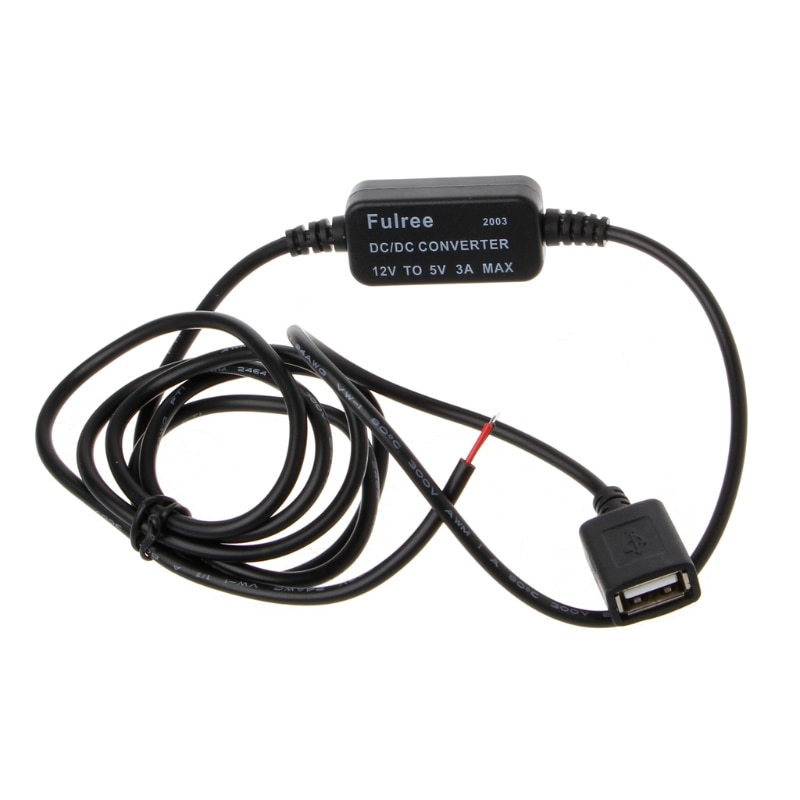 Autolader USB Vrouwelijke Plug 12 V naar 5 V 3A Voeding Converter Voor PDA DVR Camcorder