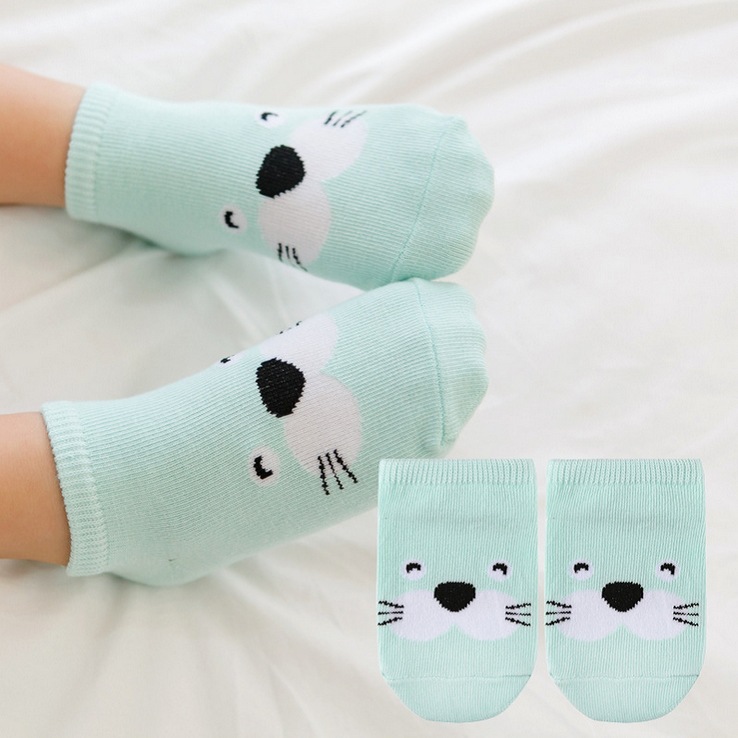 Baby Socks Cotton Anti Slip Floor Cartoon Kids infant Toddlers Autumn Spring Animal Newborn Cute 0-6-12month: 7 / M