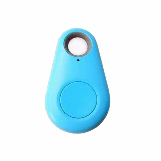 Localizador de llaves inteligente para niños, rastreador inalámbrico compatible con Bluetooth, alarma antipérdida, bolsa para niños, localizador GPS para mascotas, rastreador Itag: Azul