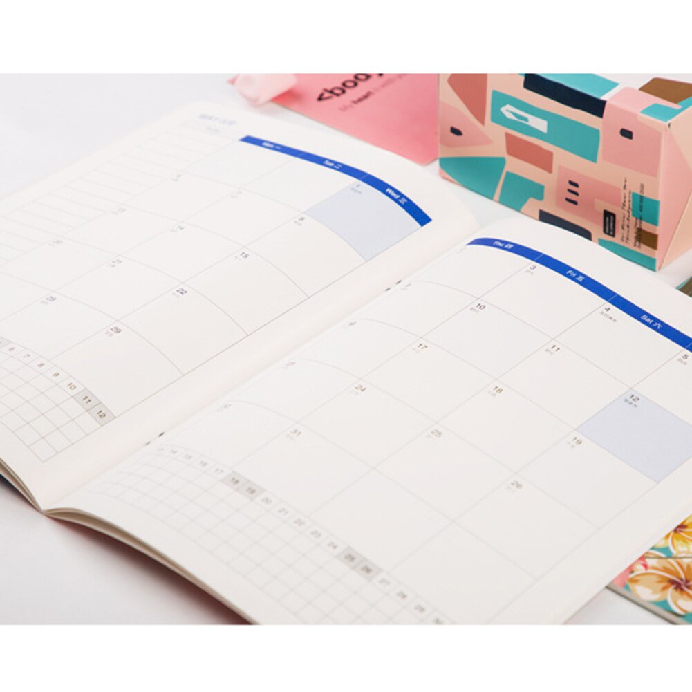 Notebook DIY A4 Daily Weekly Annual Planner Notebooks Plan Organizer Office Schedule School Supplies 208*285mm