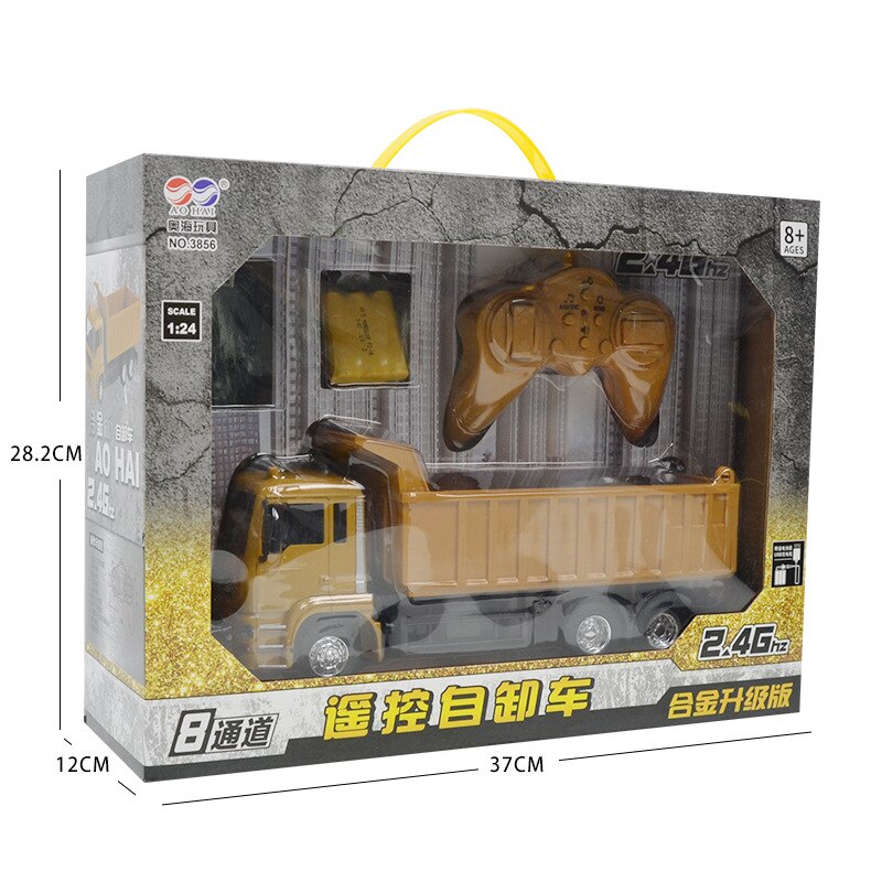 1:14 afstandsbediening hydraulische dumper machine op de radio control 10CH kids auto speelgoed elektrische loader auto's