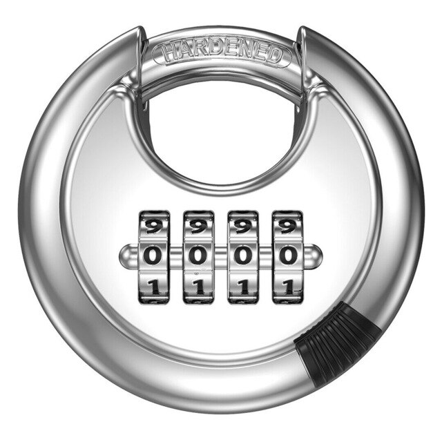 Heavy Duty 4-digit Combination Padlock Weatherproof Outdoor Security Travel: Default Title