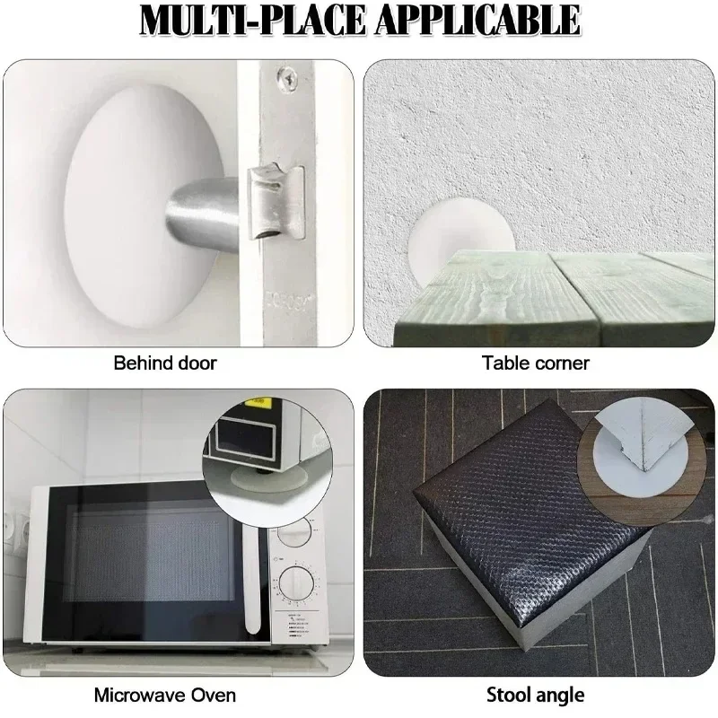 Silicone Door Stop 5pcs, Door Handle, Cushion, Home Decoration, Wall Pad, Wall Protections, Noise Elimination,thickening