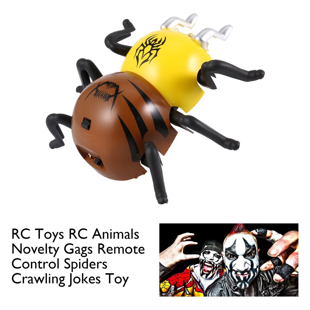 RC Toys RC Animals Novelty Gags Remote Control Spiders Crawling Insect Halloween Horror Practical Jokes