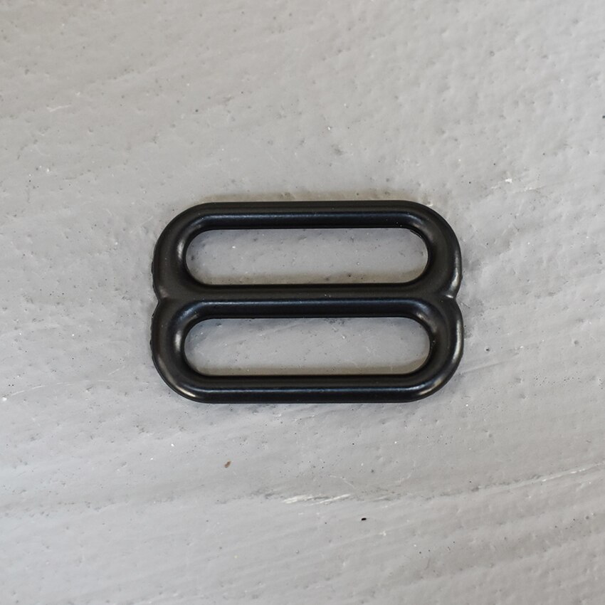 20 Pcs/Lot Adjustment DIY Accessories for 25mm Webbing Metal Slider Adjustable Buckle Loops DIY Straps Bags Belts Accessories: Black