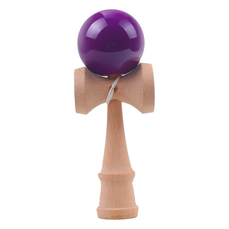 Kids Adult Kendama Wooden Toy 18CM PU Paint Crack Kendama Skillful Juggling Ball Traditional Game Toy Outdoor Sport: Purple