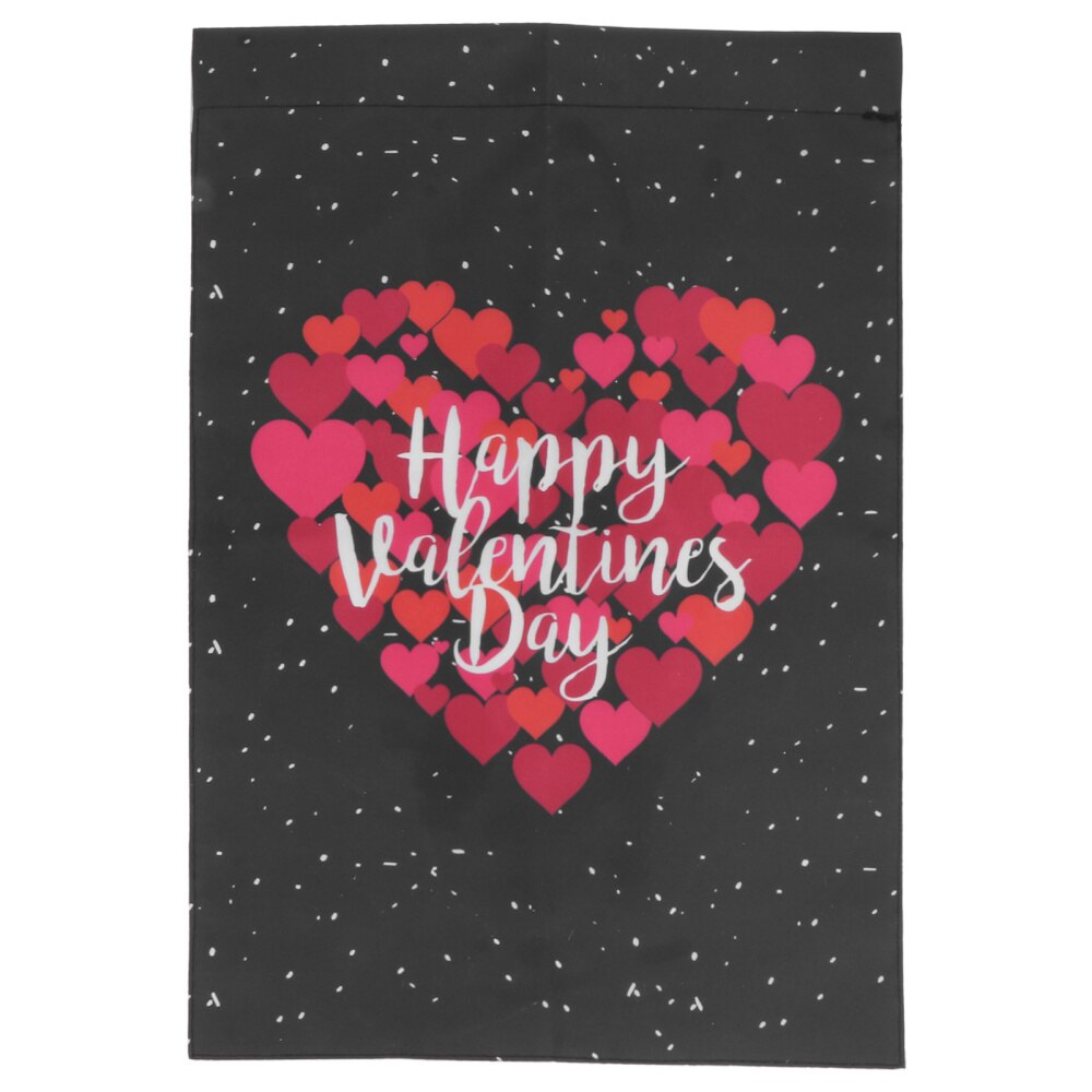 1Pc Valentine's Day Home Garden Banner Decorative Vertical Outdoor Flag
