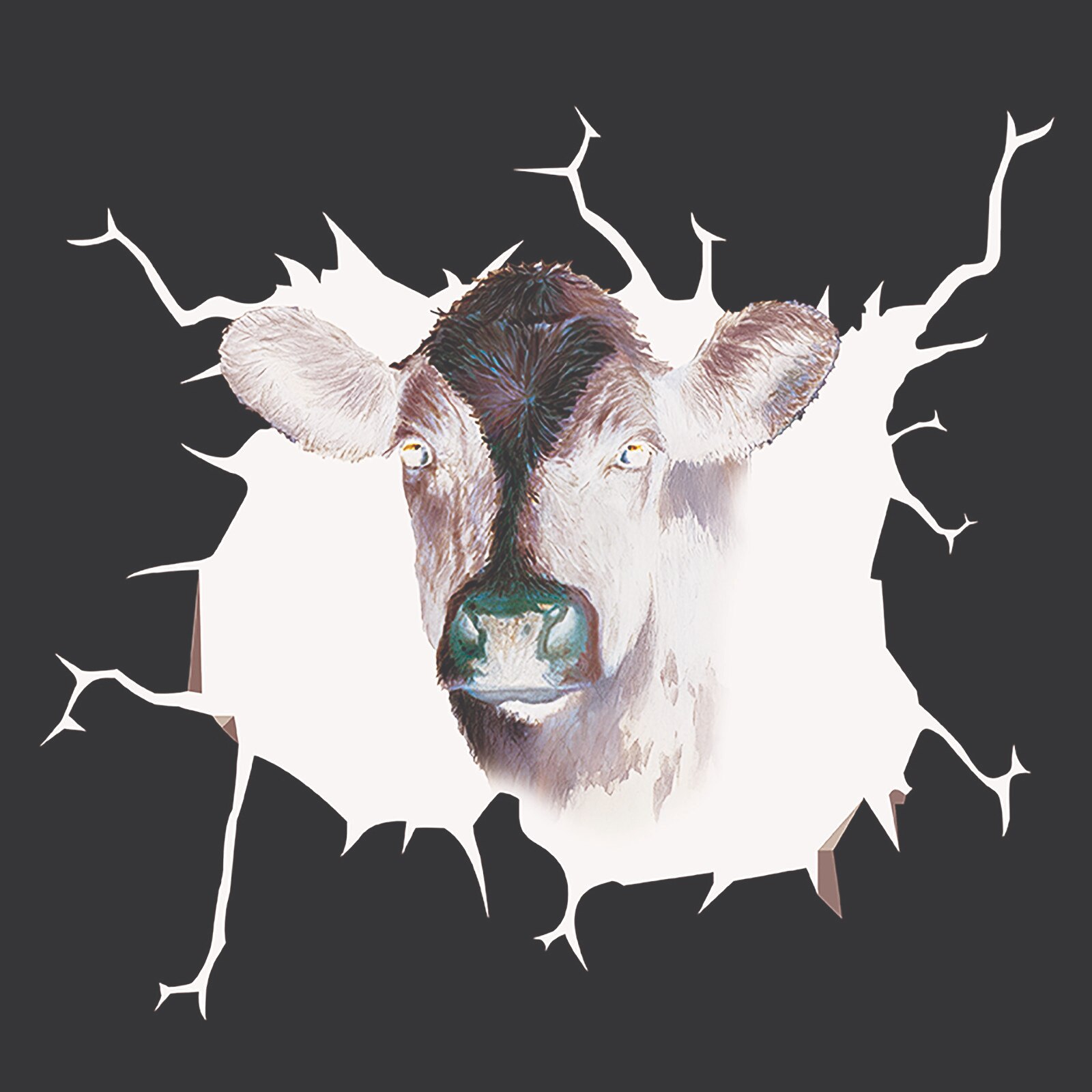 Cow Cattle Bull Dog Car Sticker Pet Funny Puppy Lover Window Paste Stickers Pig Decoration Decor Party Decal Cover: E