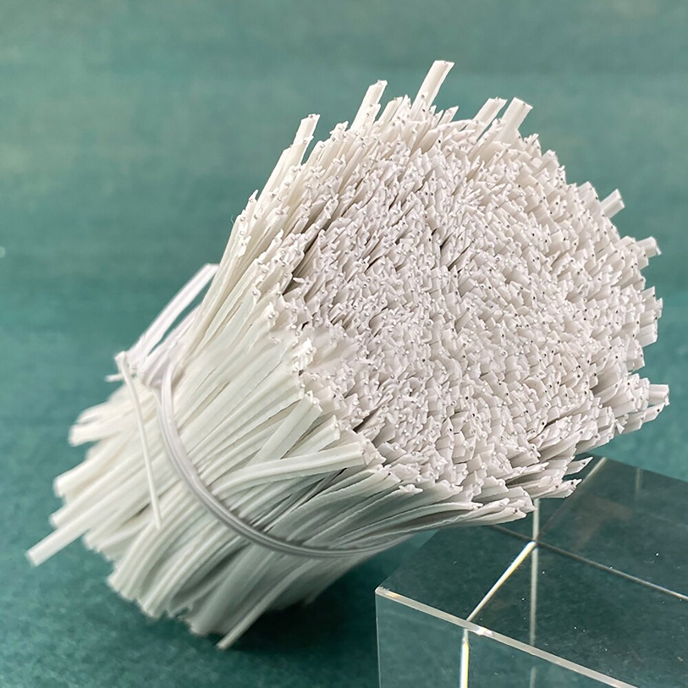 100pc 0.3 10cm plastic neusbeugels voor doe-het-zelf maskers, enkele kern, neusbrugclips, sieradenmateriaal, accessoires, wit