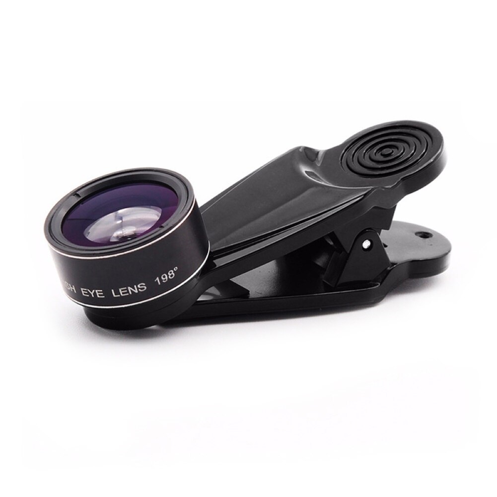 Fisheyelens 198-Graden Fish Eye Groothoek 15X Macro Camera Lenzen Kit Outdoor Travel Voor Iphone &amp; Smart Mobiele telefoon