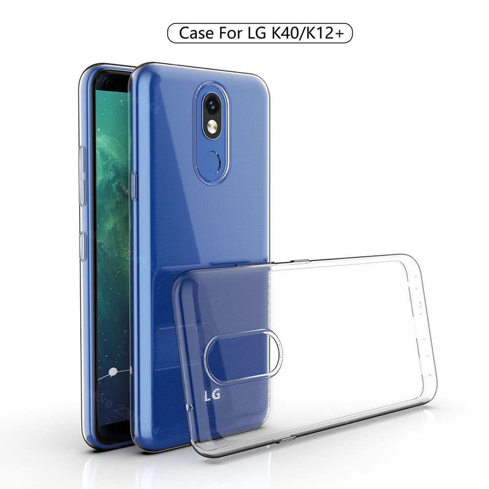 per Il caso di LG K40 TPU silicone Trasparente Montato Cassa Molle Del Respingente per LG K12 Più X4 Trasparente Della Copertura Posteriore