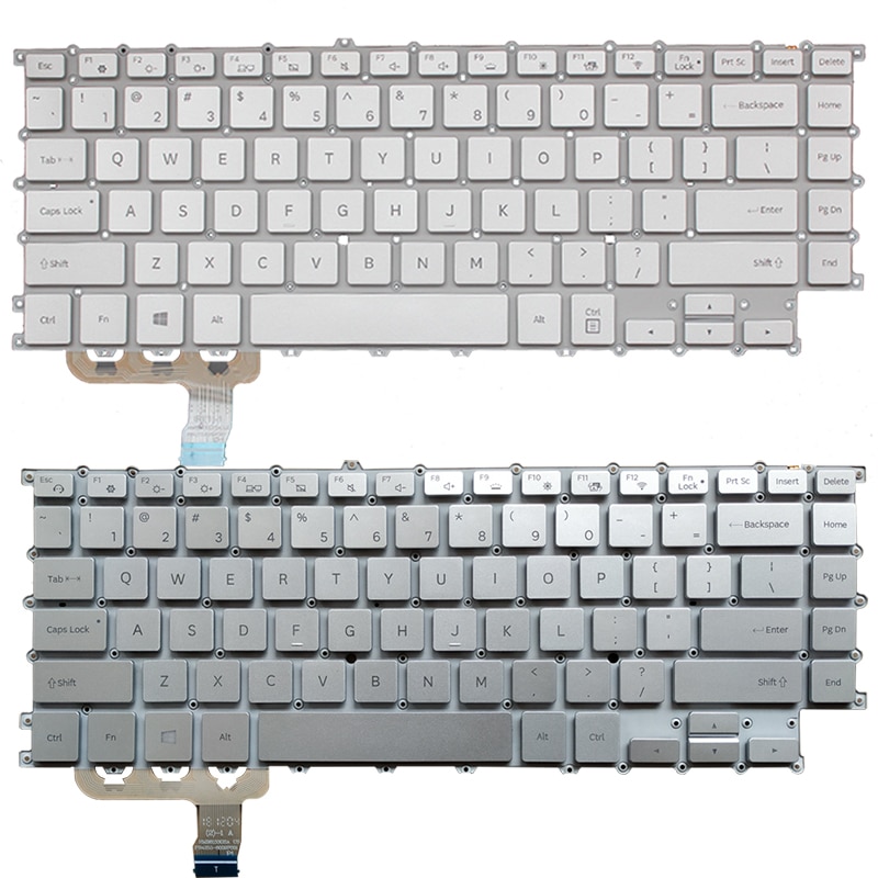 US laptop keyboard for Samsung 900X5T NP900X5T US keyboard white/silver