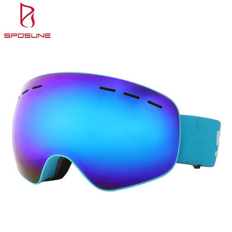 Skidglasögon  uv400 skydd snowboard glasögon imfri stor skidmask glasögon snö snöskoter man kvinnor skidåkning utomhus sport: Hx -037c