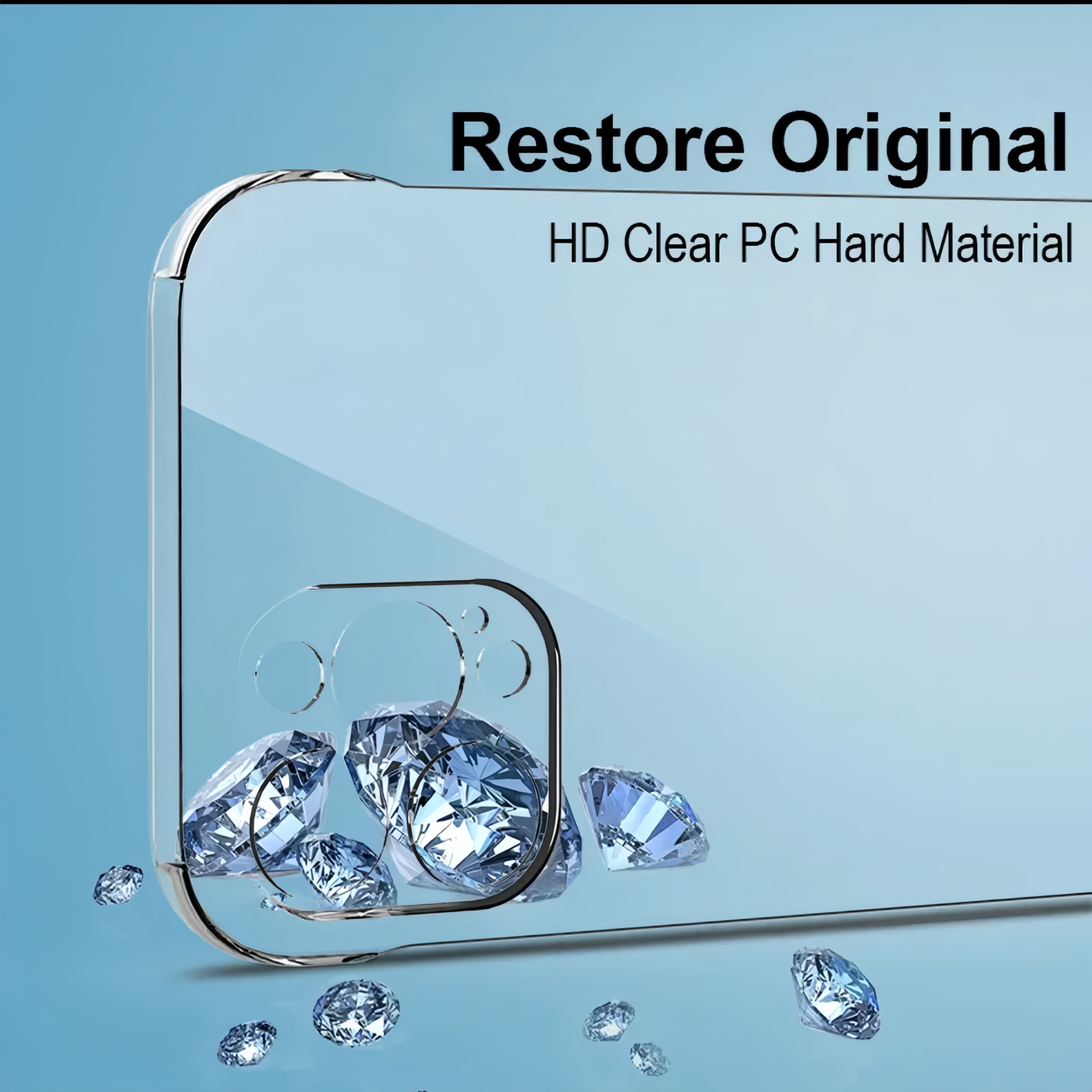 Ultra thin heat dissipation luxury frameless transparent shell, hard PC shockproof protective case suitable for iPhone 16 15 14
