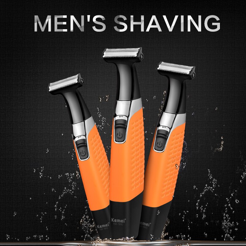Kemei golarka elektryczna tłokowa golarka robić brody wodoodporna elektryczna maszynka robić golenia mężczyzn maszynka robić golenia pielęgnacja twarzy