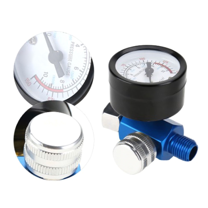 Industrial Grade Air Pressure Regulator 1/4" Air Paint Pressure Gauge with Air Compressor Control for VALVE Easy to Use