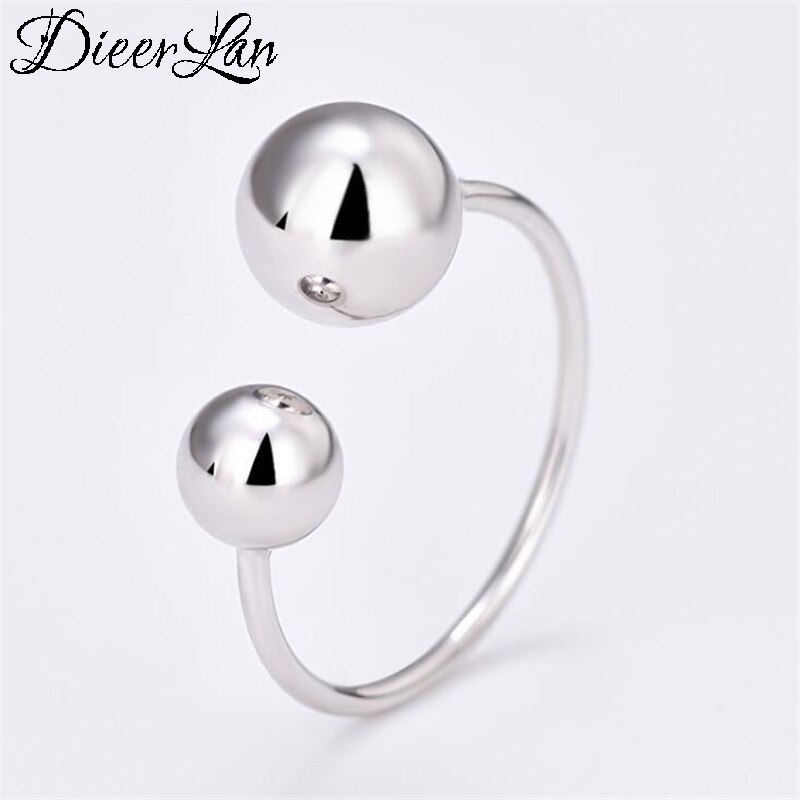 Bohemien Ethnischen 925 Sterling Silber Perlen Ball Ringe für Frauen Braut Hochzeit Jahrgang Finger Ringe Weihnachten