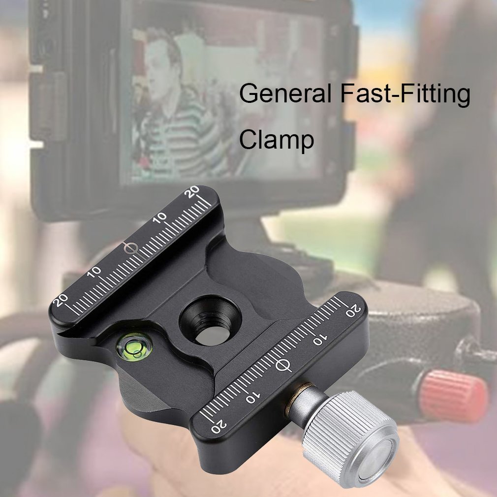 DE-50 Durable Quick Release Plate Clamp Aluminum Alloy Camera Mount Universal Adapter 3/8 Quick Release Boards