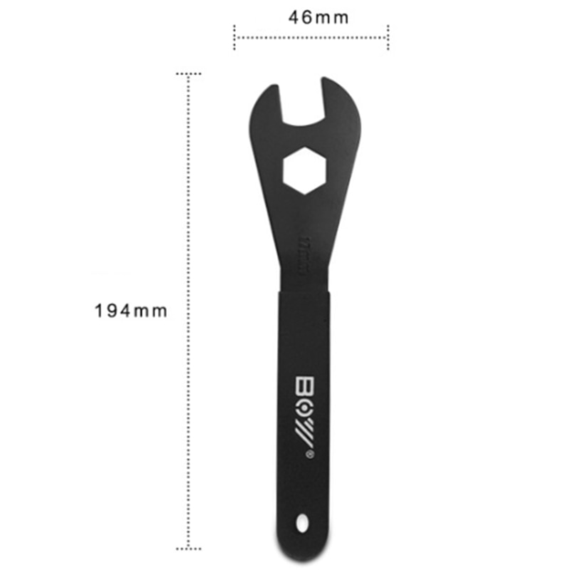 Carbon Steel Bicycle Spanner Wrench Spindle Axle Bicycle Fit for 13mm 14mm 15mm 16mm 17mm 18mm 19mm Cone Bike Repair Tool