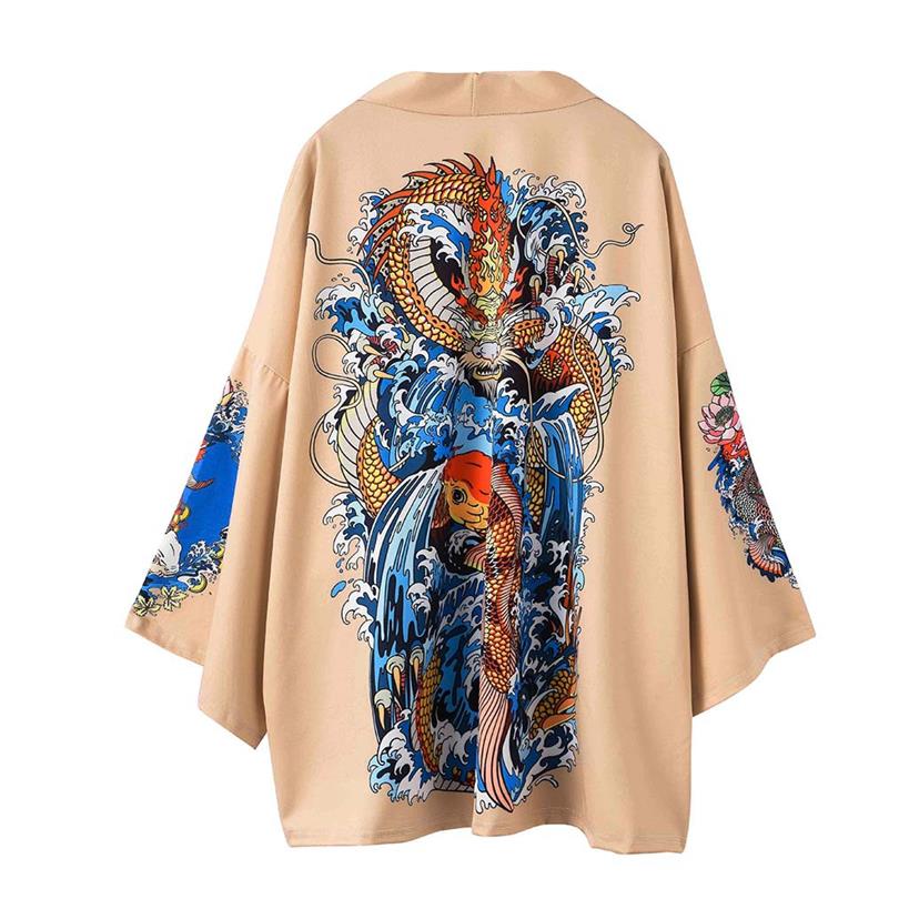 Kimono japonés tipo Cárdigan para hombre, Haori Yukata, disfraz de Samurai, ropa de Samurai, Kimono, chaqueta, ropa de calle informal para hombre, camisa Yukata Haori: C / M