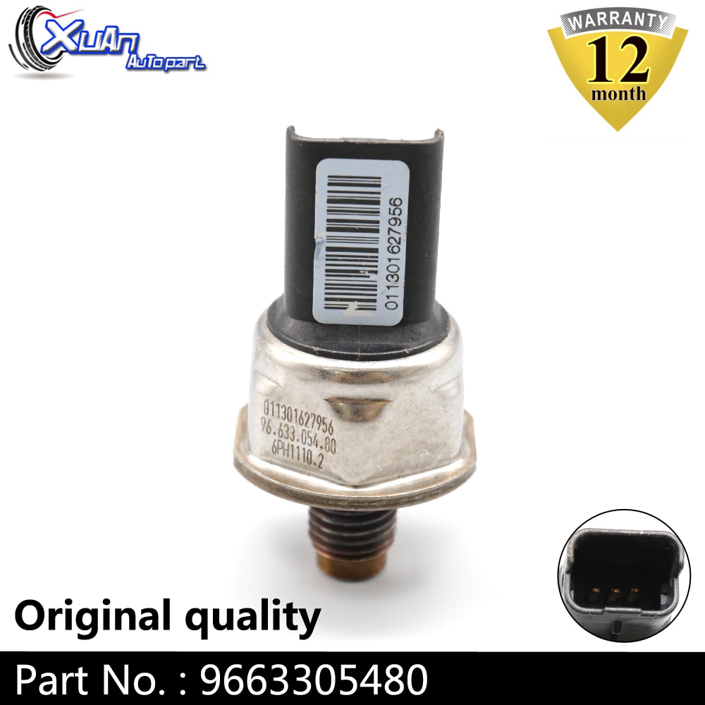 XUAN-Sensor regulador de presión de riel de combustible, válvula Common Rail para Ford Mondeo IV 9663305480 TDCi Fiat Scudo II 2,0 HDi 2.0HDi, 2,0