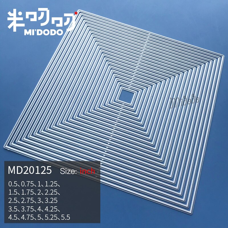 Basic Frame Cutting Dies for Scrapbooking Card Making Midodo Metal Cutting Dies: MD20125
