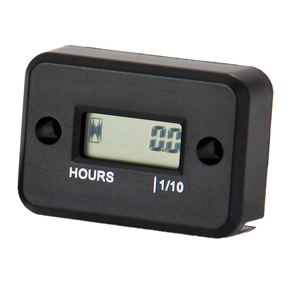 Lcd Inductive Lawn Mower Atv Motorcycle Waterproof Timer Digital Hour Meter for Jet Ski Moto Snowmobile Marine Atv Lawn Mower