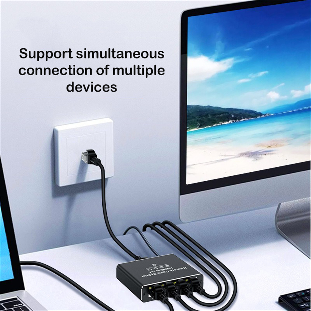Divisor Gigabit Ethernet 1 a 2/3/4 1000Mbps extensión de red RJ45 LAN divisor de Internet para PC portátil enrutador TVBox TV Digital