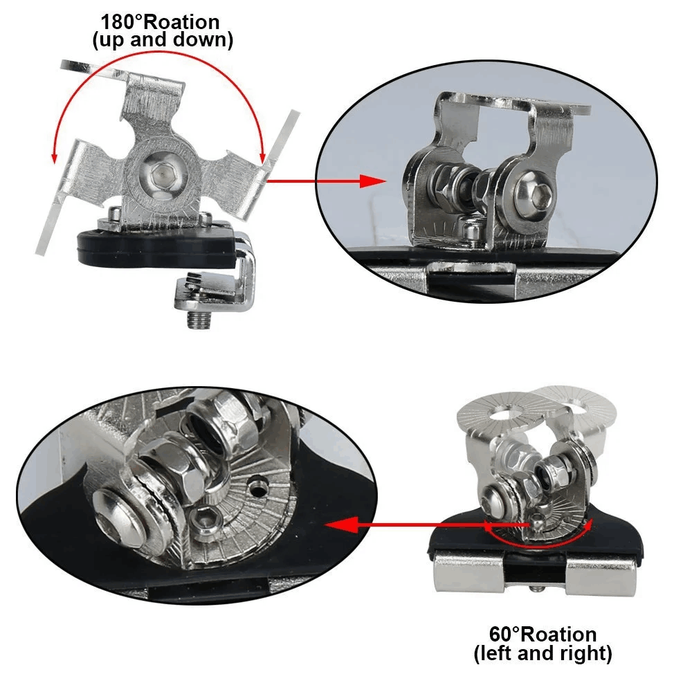 Soporte para faros de coche, abrazadera para luces LED de inundación, soporte de barra para foco, accesorios para automóviles todoterreno 4x4 para barco marino Universal