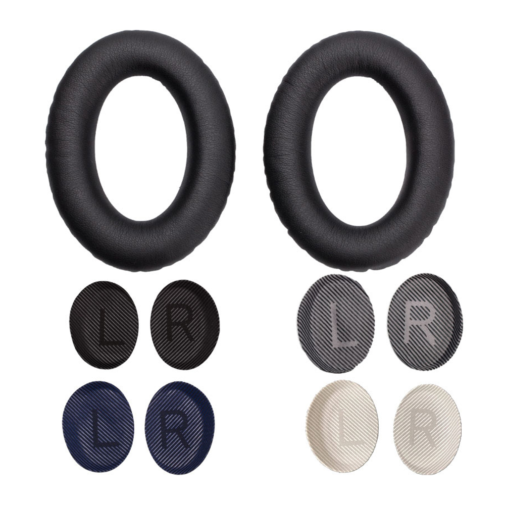Almohadillas para auriculares BOSE QuietComfort 35II QC35, orejeras de espuma de cuero, fundas para auriculares, repuesto de espuma de esponja