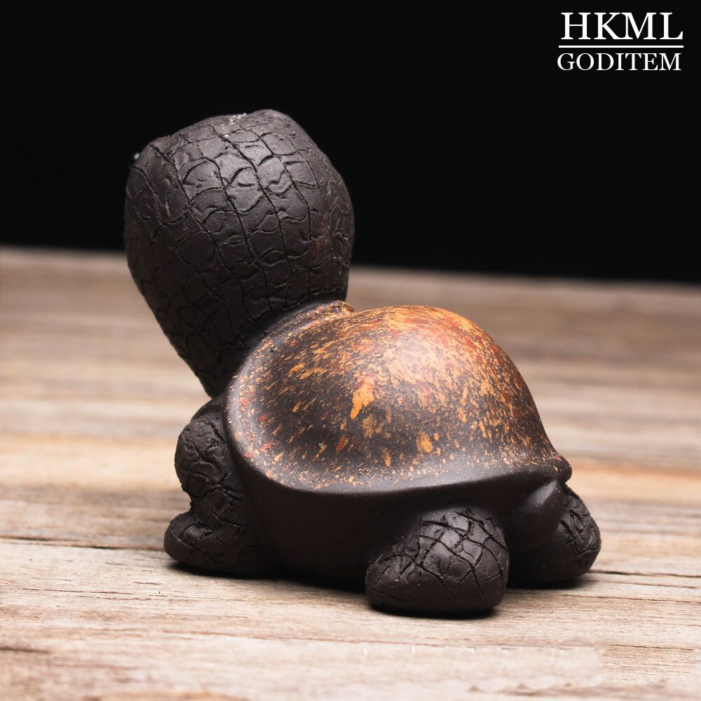 Purple Sand Turtle Tea Pet Ceramic Tortoise Figurines China Crafts Home Decoration Cartoon Turtle Sculpture Teaism Accessories