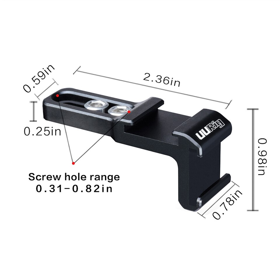 Aluminium Camera Universele Uitbreiding Beugel w 2 Shoe Mount voor Sony Nikon Canon Microfoon LED Video Light Extension