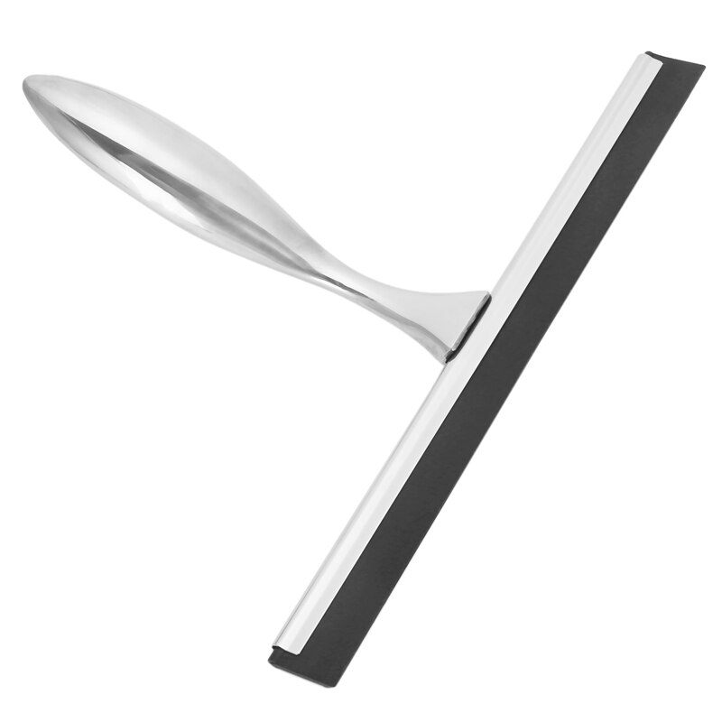 12-Inch Shower Squeegee Set, Includes Shower Door Hook and Adhesive Hook, Squeegee for Shower Glass Door