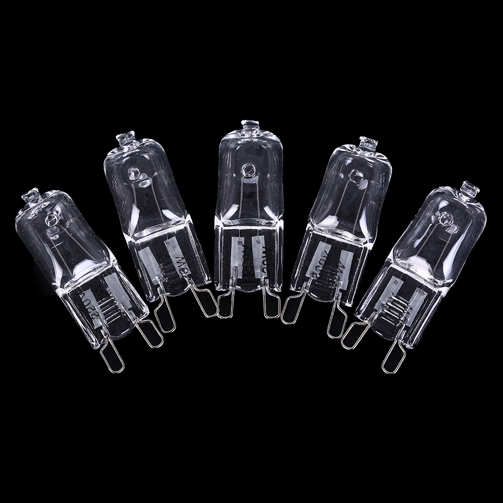 5 Stks/partij G9 Halogeenlamp 20W/40W/60W 220V 2900K Dimbare Warm Wit voor Wandlamp Helder Glas Elk Met Een Innerlijke Doos
