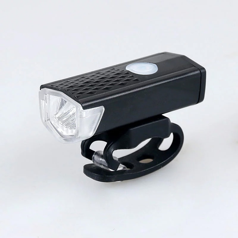 Cykellygte usb genopladelig 300 lumen 3 mode cykel forlygte 6000k vandtæt cykellygte lommelygte