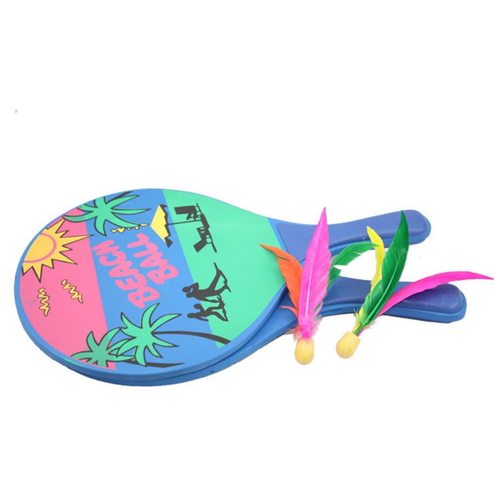 1Set Fun Beach Indoor Multi-Purpose Practical Badminton Paddle Badminton Racquet Set For Kids Children Baby Adults 1