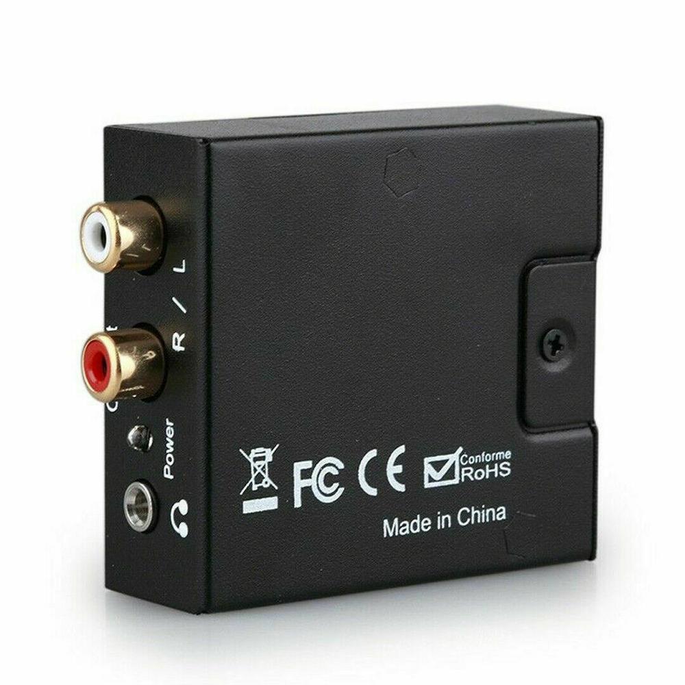 Protable 3.5Mm Jack Coaxial Optical Fiber Digital To Analog Audio Aux Rca L / R Converter Spdif Digital Audio Decoder Amplifier